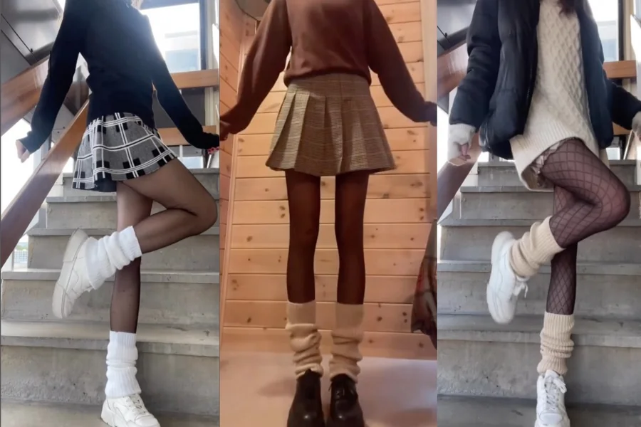 shorts with leg warmers