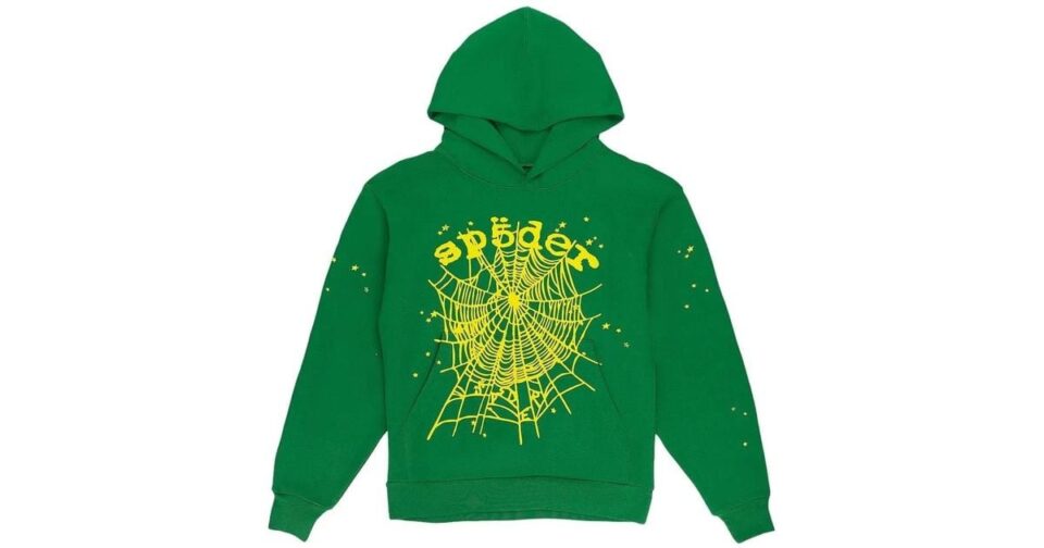 slime green spider hoodie
