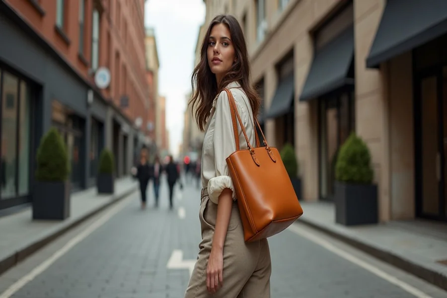 small city tote bag