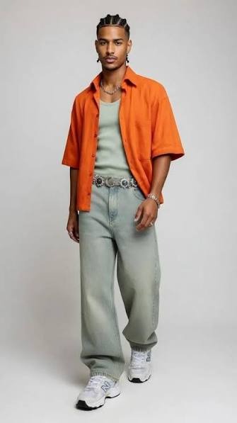 something in the orange shirt