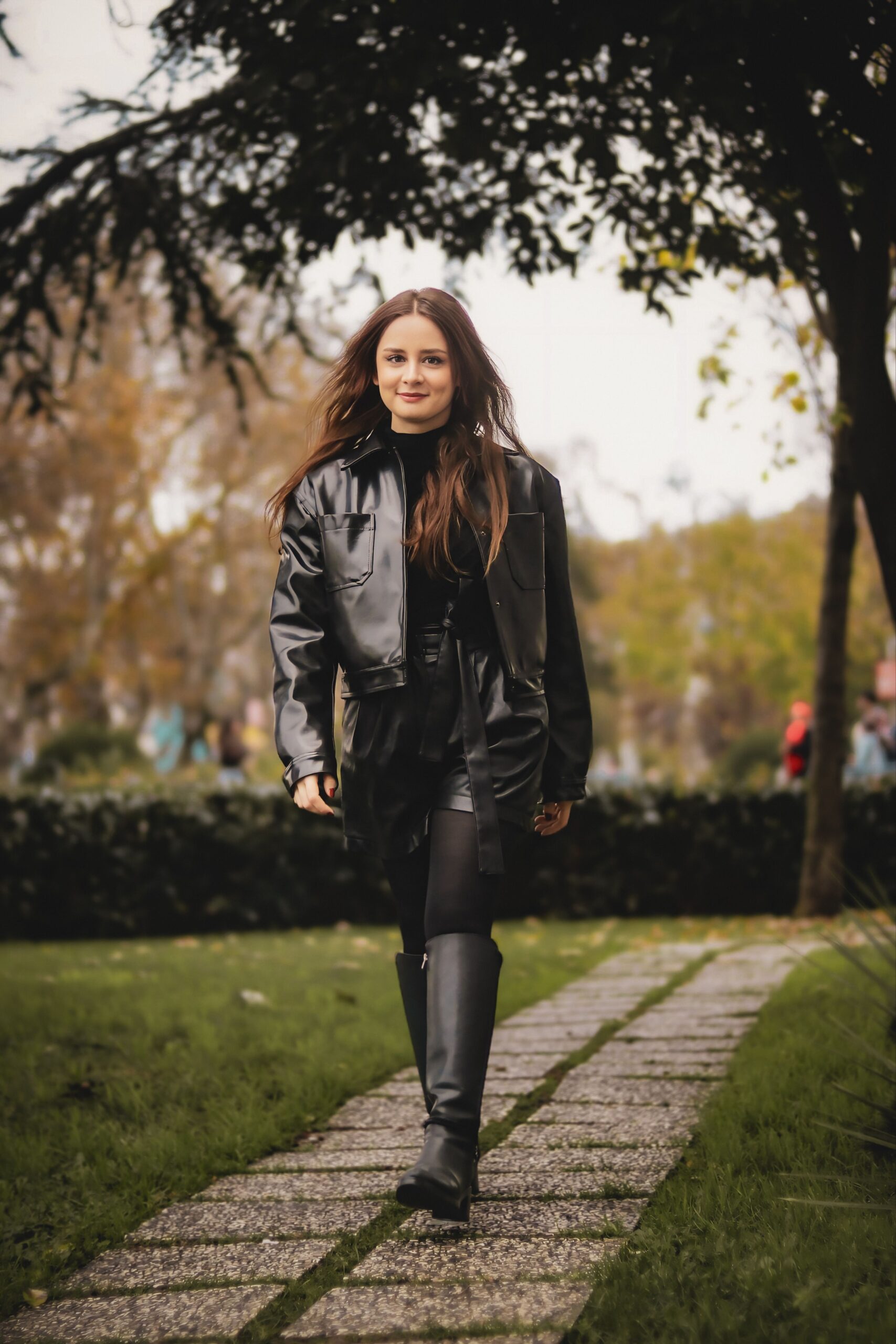 spanx fleece & faux leather long wrap jacket