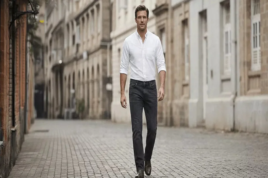 split hem jeans men