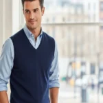 sweater vest and shirt combo