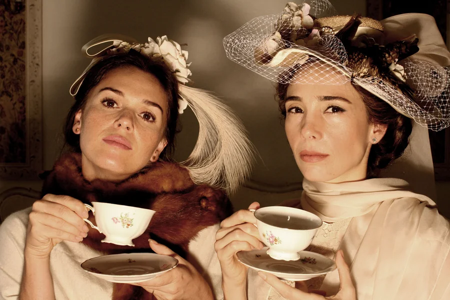 tea party hats and gloves