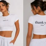 thank you enjoy crop top