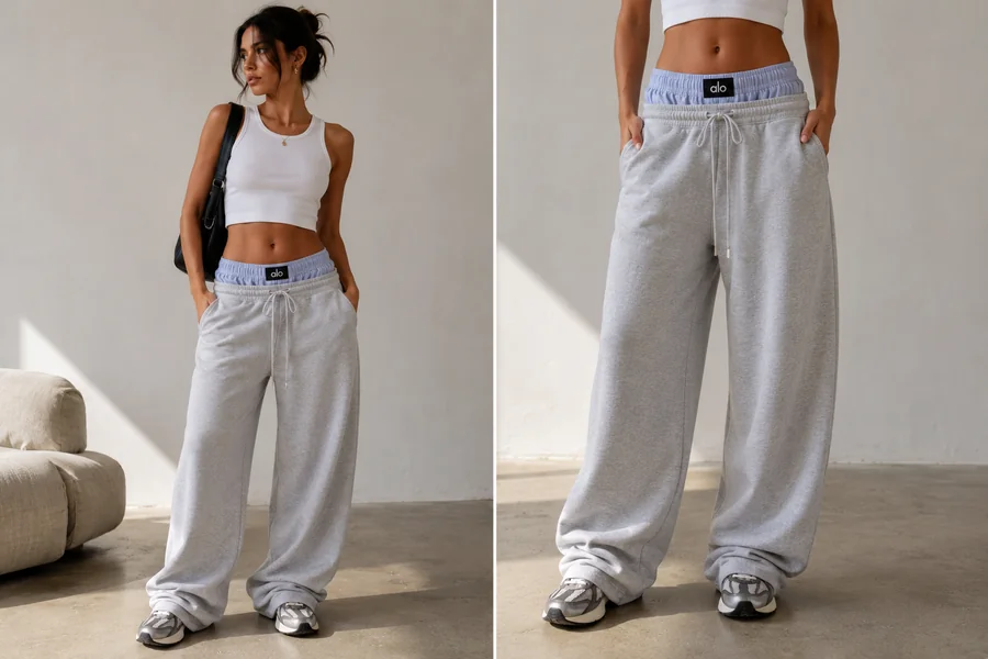 sweatpants with boxer waistband